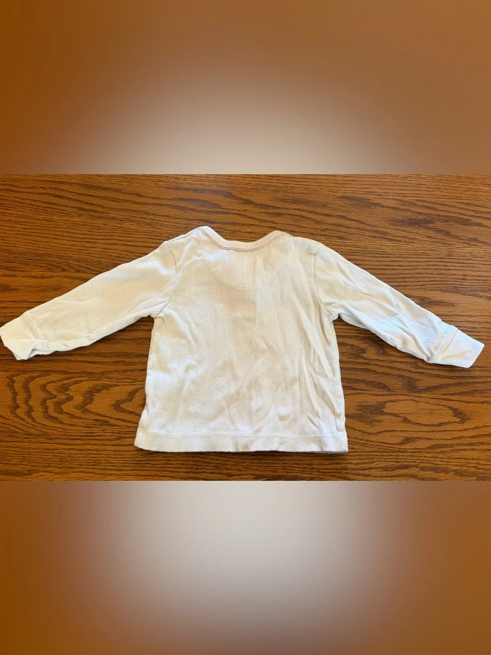 Carter's Light white Long-Sleeve Waffle Henley
